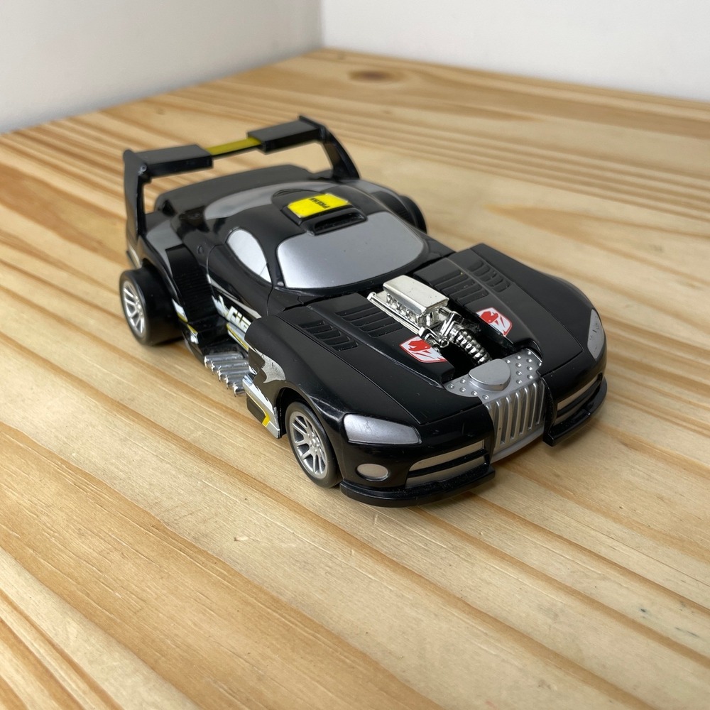 Rare Spin Master Toys 2002 Dodge Viper GTS TRANSFORMING Toy Car Collect ~SEE VID